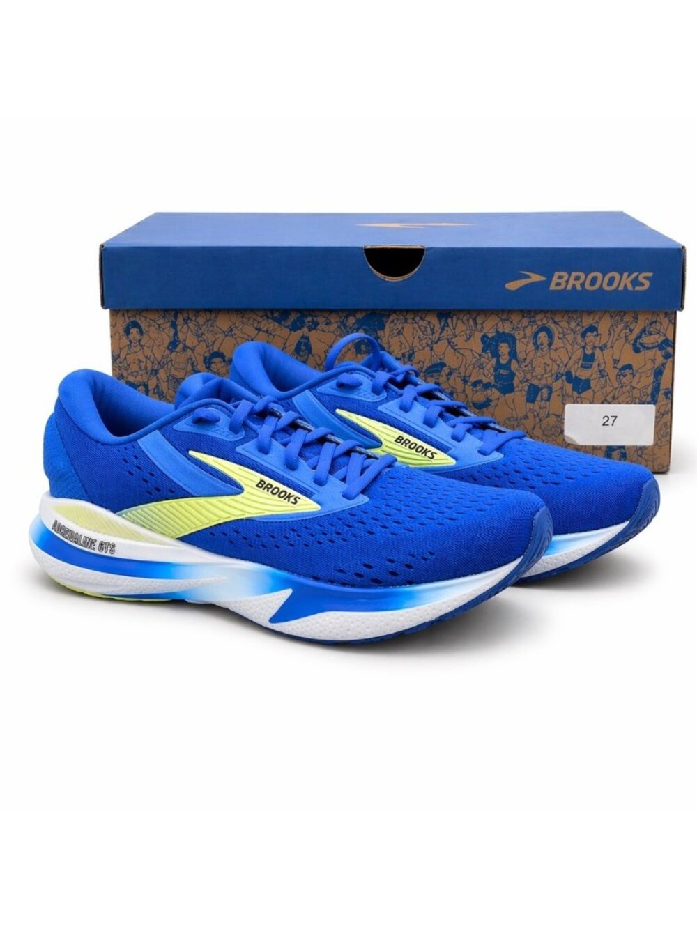 Brooks Adrenaline GTS 24 Supportive Men’s 9.5 D Blue Running Shoes Sneakers